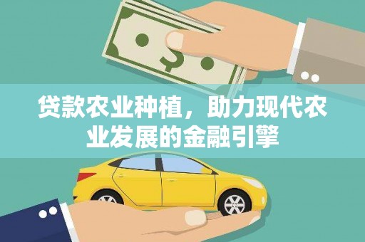 治多贷款农业种植，助力现代农业发展的金融引擎