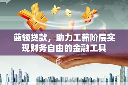 治多蓝领贷款，助力工薪阶层实现财务自由的金融工具