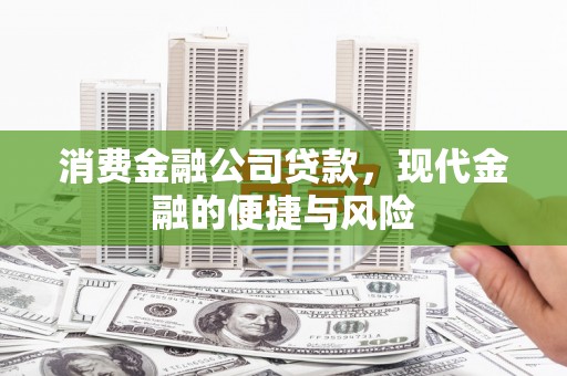 治多消费金融公司贷款，现代金融的便捷与风险